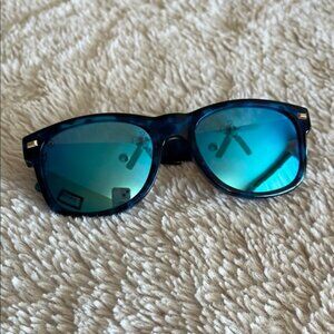 Blue Sunglasses with Reflective Lenses